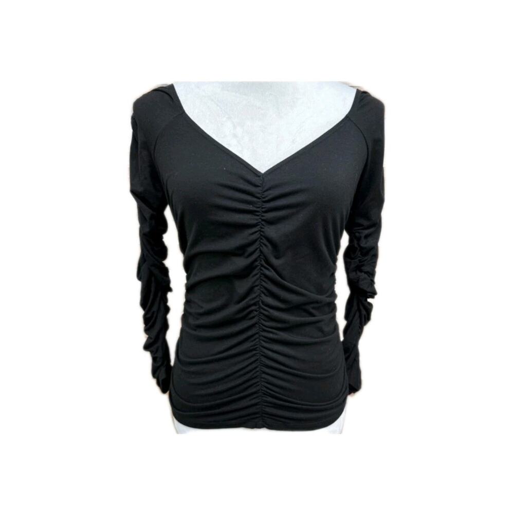 Urban Renewal Outfitter Womens Blouse Slinky Top Size S Goth Y2K Party Black New